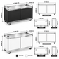 Grill King Outdoor BBQ Cabinet Module Suits Black Built In BBQs