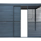 Pergola Shutter Wall in Mounment Powder Coated suits 2.4M, 3M,4M, Gazebo Mate Louvered Gazebo