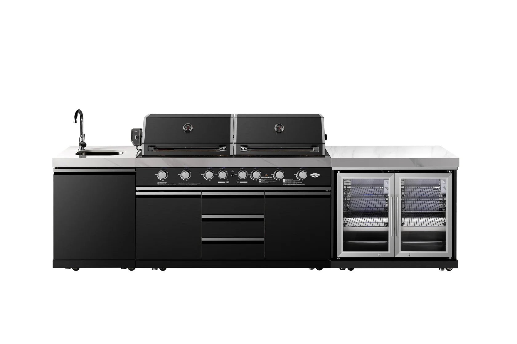 Outdoor BBQ Kitchens by Grill King Modular, Stylish Built to