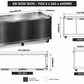 Grill King Built-In BBQ Cabinet Module – Flat Pack | White 4 & 6 Burner Options