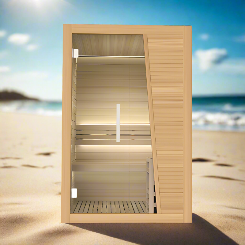 BJØRN 2 PERSON SAUNA PERSON INFRARED SAUNA LED, BLUETOOTH, CEDAR WOOD