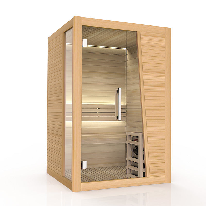 BJØRN 2 PERSON SAUNA PERSON INFRARED SAUNA LED, BLUETOOTH, CEDAR WOOD