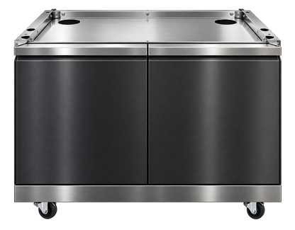 Grill King Outdoor BBQ Cabinet Module | Kingsley Black Stainless Steel Finish Suits 4& 6 Burner Built In BBQs