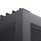 GazeboMate 3x4M Wall Mounted Louvered Gazebo Aluminium Pergola Monument Heavy Duty Wind Resistant