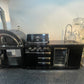 Floor Stock Black 304SS 4 Burner BBQ Kitchen + Fridge & Sink Combo + 30" Woodfire Pizza Oven
