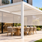 GazeboMate 3m × 4m Wall-Mounted Aluminium Louvered Pergola – Privacy Screen & Wall Options