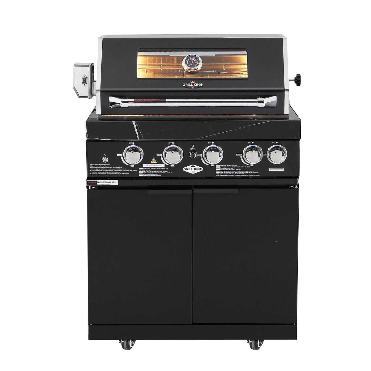 Rockpool 4 Burner + Rear Infrared BBQ Kitchen (BBQ Only Fridge Sink Sold Seperate) - LPG