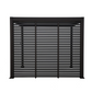 GazeboMate Combo: Louvered Gazebo + Aluminium Slat Panel Louvered Wall | Monument, Heavy Duty Wind Resistant