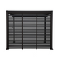 Aluminum Louvered Wall, Side Shade Privacy Screen Panel Suitable for GazeboMate Pergola Gazebo only. Pergola NOT Included. (Black/Charcoal)