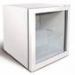 Husky 48L Glass Door Bar Fridge – White | Compact Display Drinks Fridge | Indoor Use