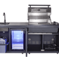 Compact Series Rockpool Black 4B Drop In BBQ Inc sintered stone Benchtops, Aluminium Cabinets, Weather Resistant, Fridge & Sink