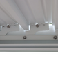 GazeboMate 3m x 4m White Aluminium Louvered Gazebo + Adjustable Privacy Wall Combo