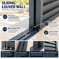 GazeboMate 3m Aluminium Louvered Pergola + Sliding Shutter Wall Combo – Monument