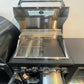 Floor Stock Black 304SS 4 Burner BBQ Kitchen + Fridge & Sink Combo + 30" Woodfire Pizza Oven