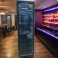 Floor Stock Tropical Rated Triple Glazed 145L Commercial Skinny Upright Bar Fridge - Single Door, Black Stainless Steel, LED Lighting for Wine & Beverages
