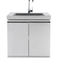 Hurricane 6-Burner Outdoor Kitchen: Stainless Steel, Fridge, Sink, Wok & Rear Infrared Burner