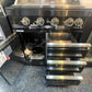 Floor Stock Black 304SS 4 Burner BBQ Kitchen + Fridge & Sink Combo + 30" Woodfire Pizza Oven