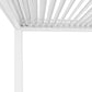 GazeboMate Monument 3.6M x 7.2M Semi Permanent Louvered Gazebo Aluminium Pergola Monument Heavy Duty Wind Resistant