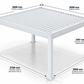 GazeboMate 3m x 4m White Aluminium Louvered Gazebo + Adjustable Privacy Wall Combo