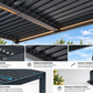 GazeboMate 4m × 6m Aluminium Louvered Gazebo – Monument | Adjustable Roof Pergola