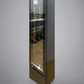 Tropical Rated Triple Glazed 115L Commercial Skinny Upright Bar Fridge - Single Door, Black Stainless Steel, LED Lighting for Wine & Beverages