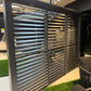 3m GazeboMate Louvered Gazebo Combo Deal – Monument | Aluminium Pergola + Sliding Louvered Shutter Wall