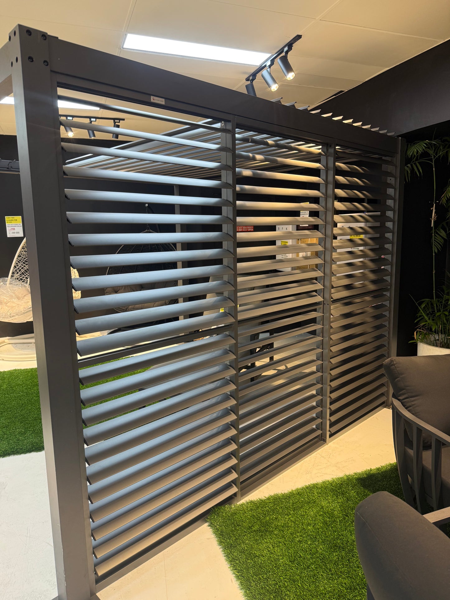3m GazeboMate Louvered Gazebo Combo Deal – Monument | Aluminium Pergola + Sliding Louvered Shutter Wall