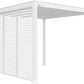 Louvered Gazebo Combo Deal Inc Louvered Gazebo + Aluminium Slat Panel Louvered Wall | White, Heavy Duty Wind Resistant