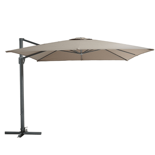 ARI ShadePro 2.5x2.5 Indoor Outdoor Cantilever Hanging Umbrella Crank Shaft 360° Rotating Foot
