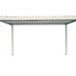 GazeboMate 4x4M Semi Permanent Louvered Gazebo Aluminium Pergola White Heavy Duty Wind Resistant