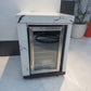 Ex Display Fridge Module Marble Look Stone Finish LHS Waterfall Edge Custom Built Aluminum Cabinet