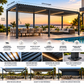 GazeboMate 3m × 6m Monument Aluminium Louvered Gazebo – Adjustable Roof Pergola