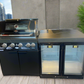 Floor Stock Rockpool Black 4B Outdoor BBQ Kitchen inc Sintered Stone Benchtop & Aluminium Cabinetry