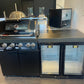 Floor Stock Rockpool Black 4B Outdoor BBQ Kitchen inc Sintered Stone Benchtop & Aluminium Cabinetry