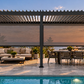 GazeboMate 3m × 6m Monument Aluminium Louvered Gazebo – Adjustable Roof Pergola