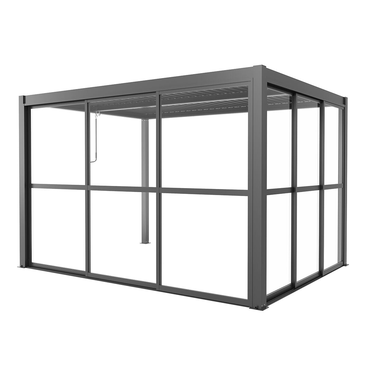 GazeboMate Pergola Transparent Sliding Door | Suits 4M GazeboMate Louvered Gazebo