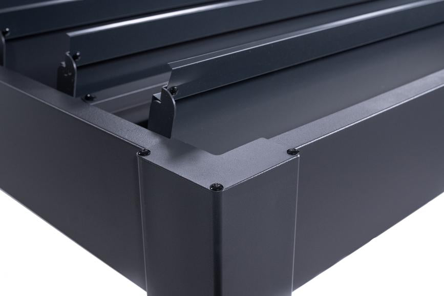 GazeboMate 3M x 5M Semi Permanent Louvered Gazebo Monument Aluminium Heavy Duty Wind Resistant