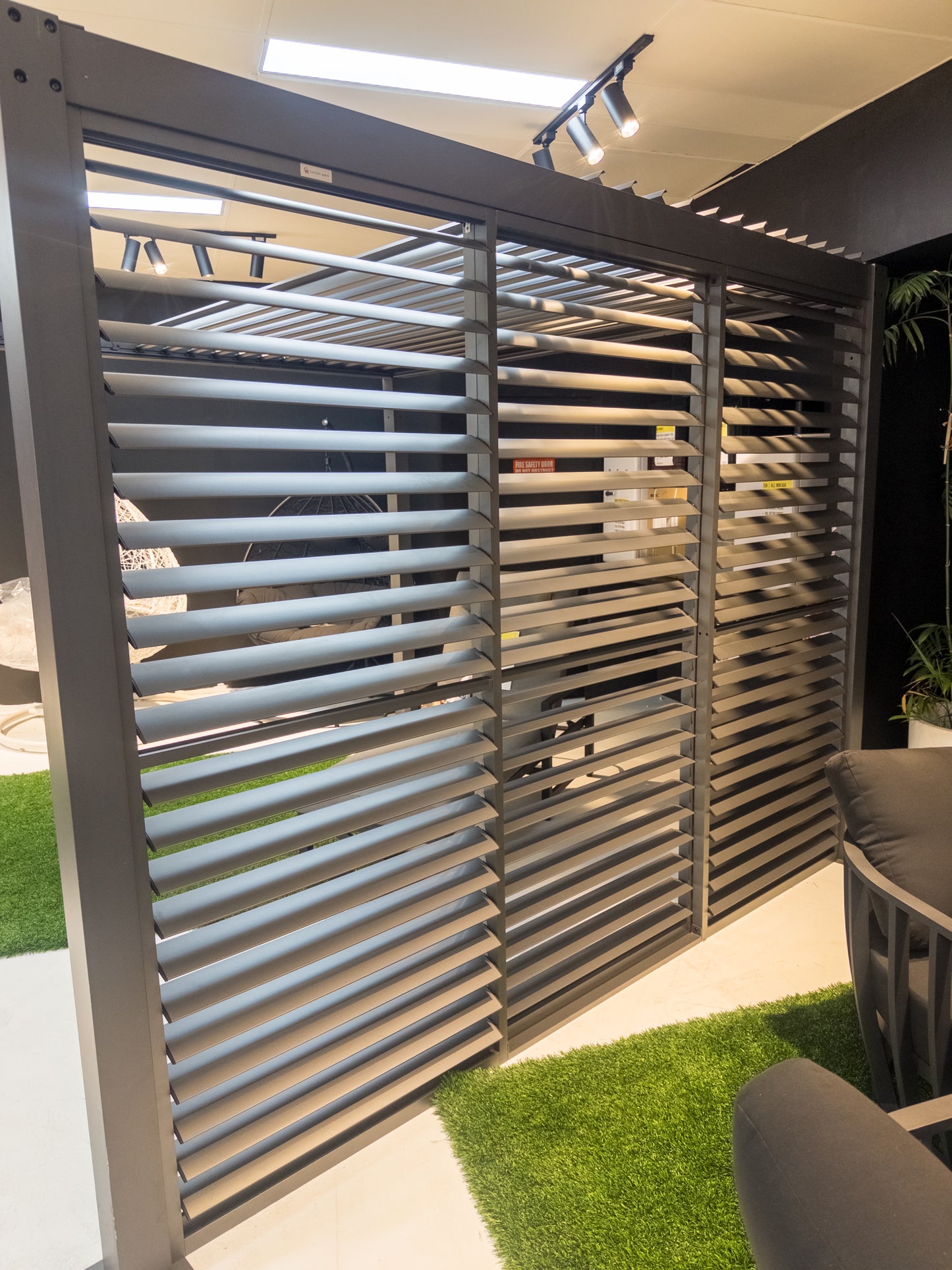 3m GazeboMate Louvered Gazebo Combo Deal – Monument | Aluminium Pergola + Sliding Louvered Shutter Wall
