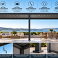 GazeboMate 4m × 6m Aluminium Louvered Gazebo – Monument | Adjustable Roof Pergola