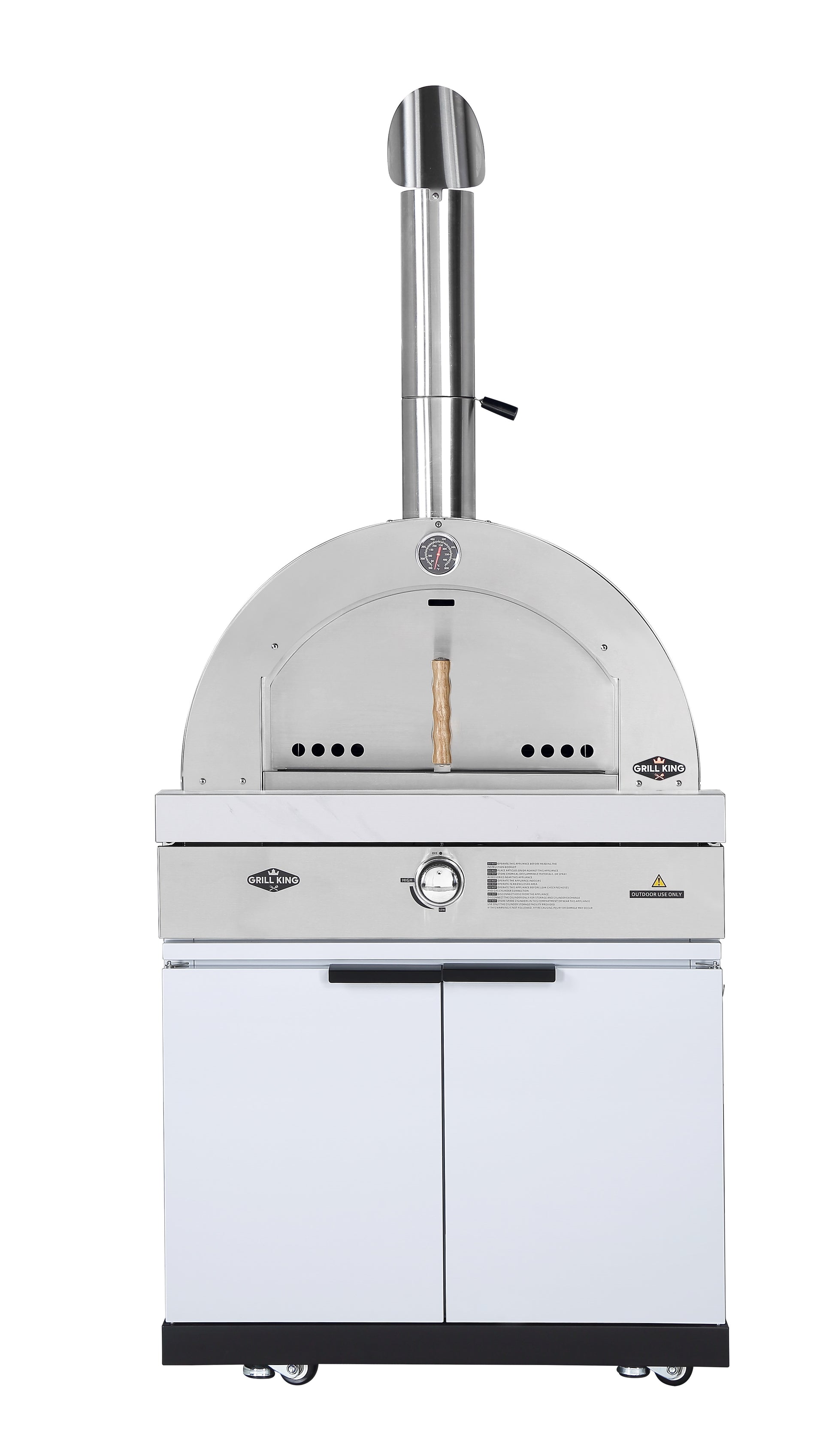 Grill King 4B Drop In Gas BBQ, 1DR Sink, 1DR Fridge & Gas Pizza Oven March Madness Deal
