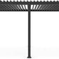 GazeboMate Monument 3.6M x 7.2M Semi Permanent Louvered Gazebo Aluminium Pergola Monument Heavy Duty Wind Resistant