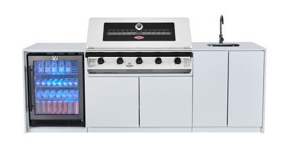 test rey 1 Grill King Signature Series To Suit Beefeater 5 Burner 1200, Fridge And Sink Outdoor BBQ Kitchen Package