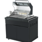 Rockpool Black 4B Drop-In Outdoor BBQ Kitchen with 208L Fridge & SinkDraw Module