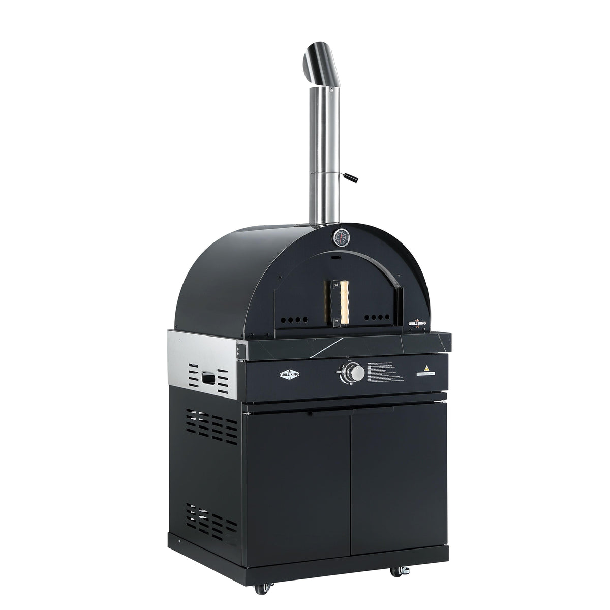 22” LPG Gas Pizza Oven Module: Rockpool Black (Pizza Oven Module Only - BBQ Sold Seperate)