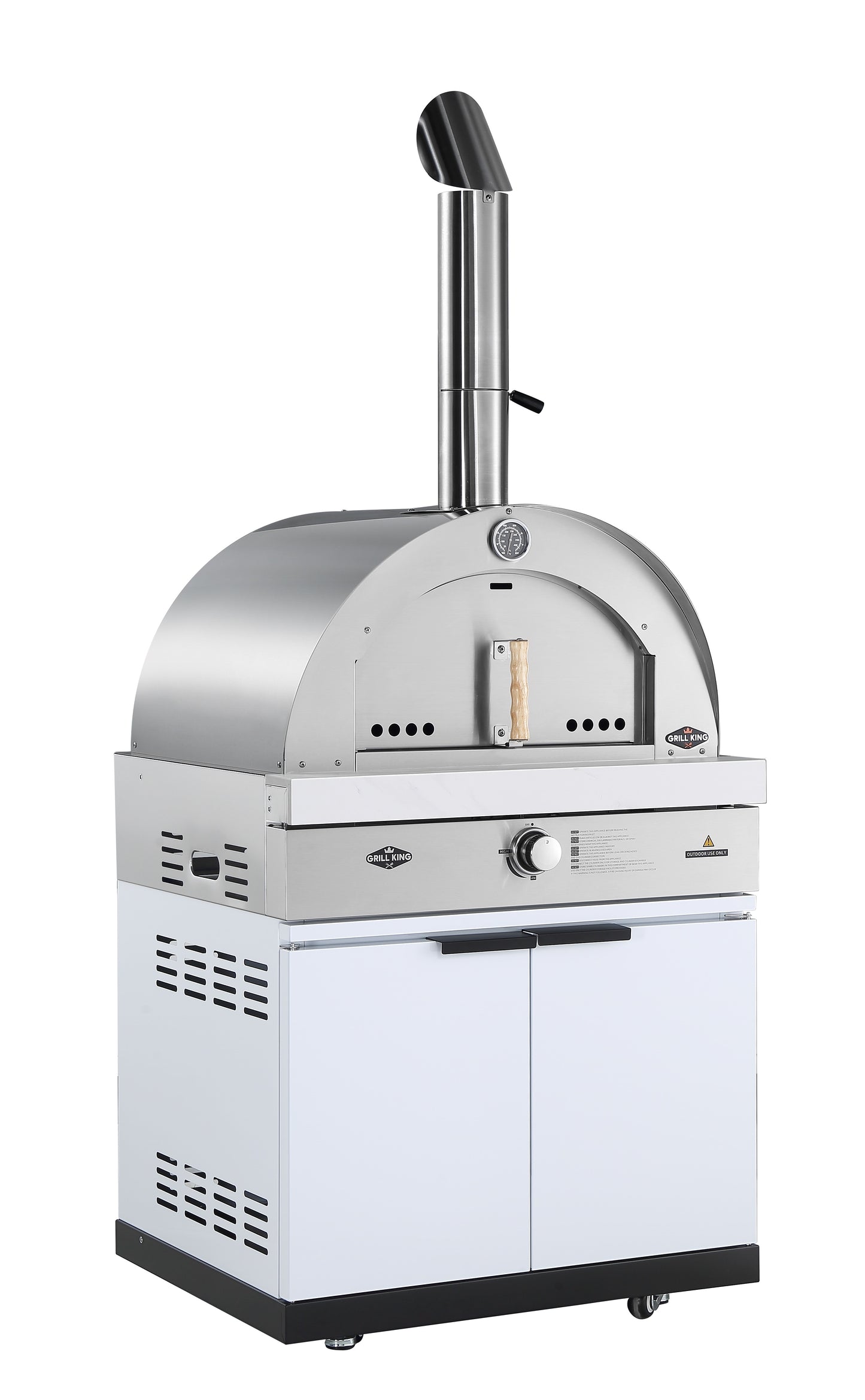 Grill King 4B Drop In Gas BBQ, 1DR Sink, 1DR Fridge & Gas Pizza Oven March Madness Deal