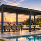 GazeboMate 4m × 6m Aluminium Louvered Gazebo – Monument | Adjustable Roof Pergola