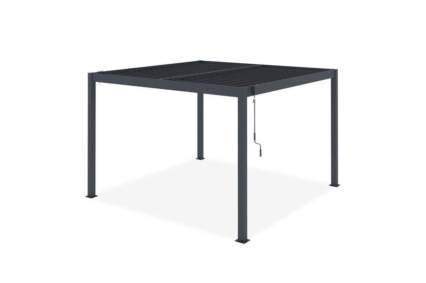 GazeboMate 3M x 5M Semi Permanent Louvered Gazebo Monument Aluminium Heavy Duty Wind Resistant