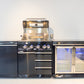 Kingsley 4 Burner Black 304 SS BBQ Kitchen + 2DR Fridge & 1DR Cupboard