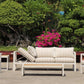 5-Piece Modern Outdoor Lounge Furniture Set Inc 3-Seater Day Bed, Coffee Table, Side Table & 3+1+1