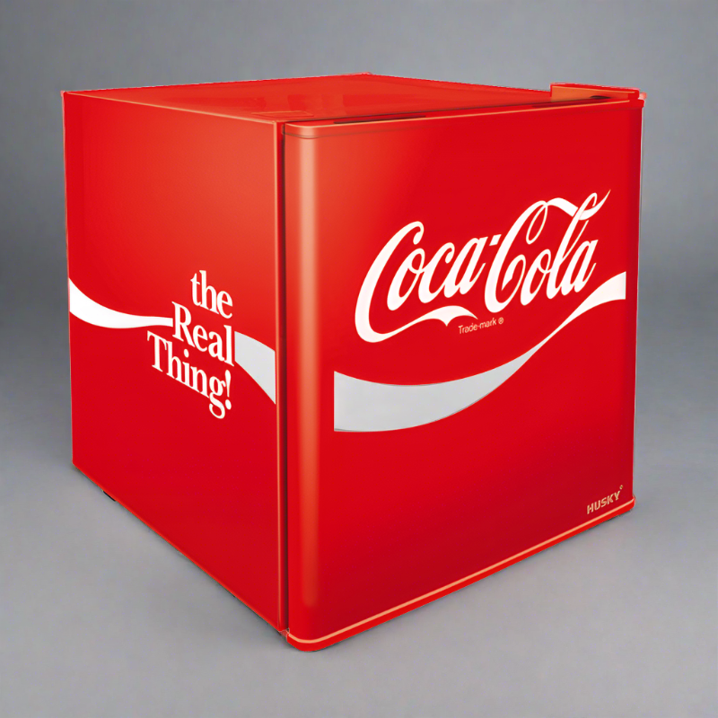 Husky 43L Solid Door Coca-Cola Coke Indoor Bar & Drinks Fridge (CKK43-207)